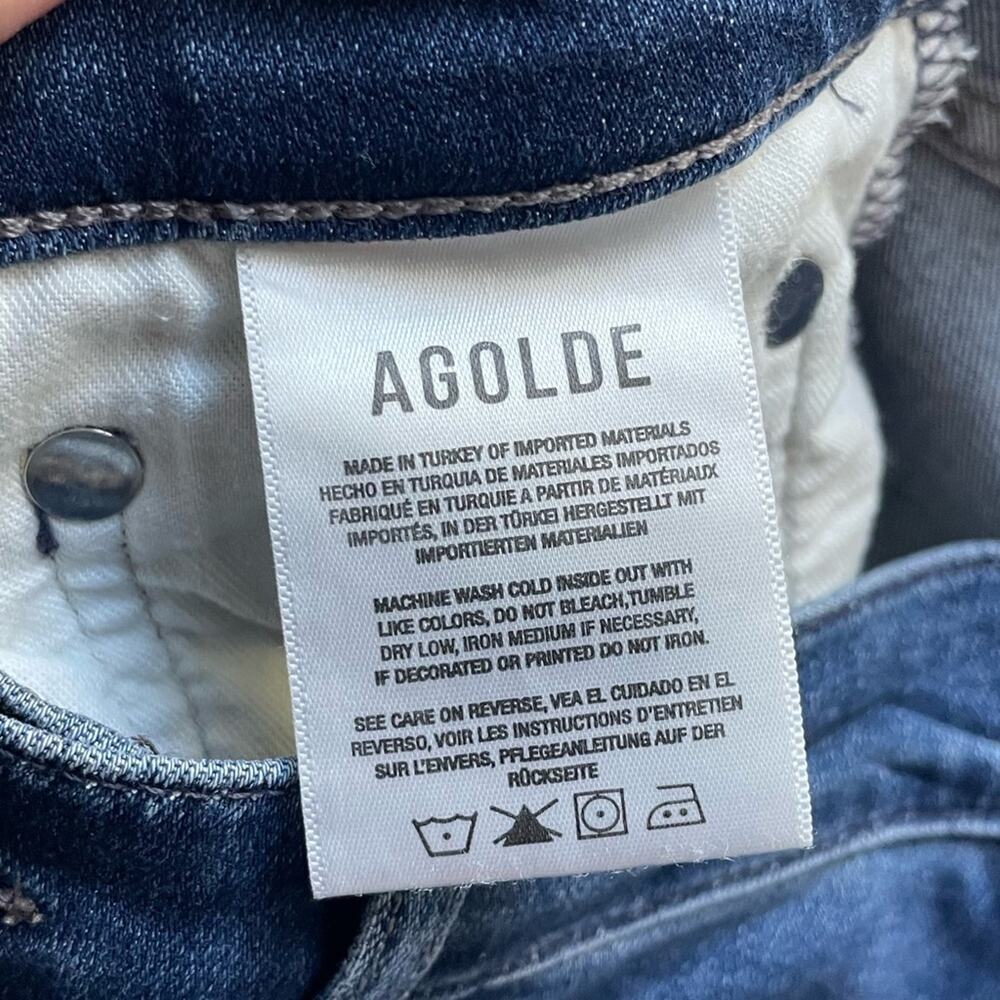 Agolde Sophie Raw Hem High Rise Skinny Crop Jeans Size 29 - Picture 5 of 7